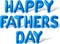 16" Blue Foil Letter Balloons – Happy Father’s Day Banner Decoration